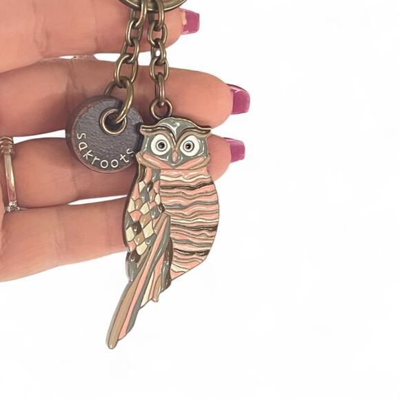 Sakroots Patchwork Artist Circle Flap Crossbody Bag Sienna Desert Owl Boho FLAW - Picture 3 of 11